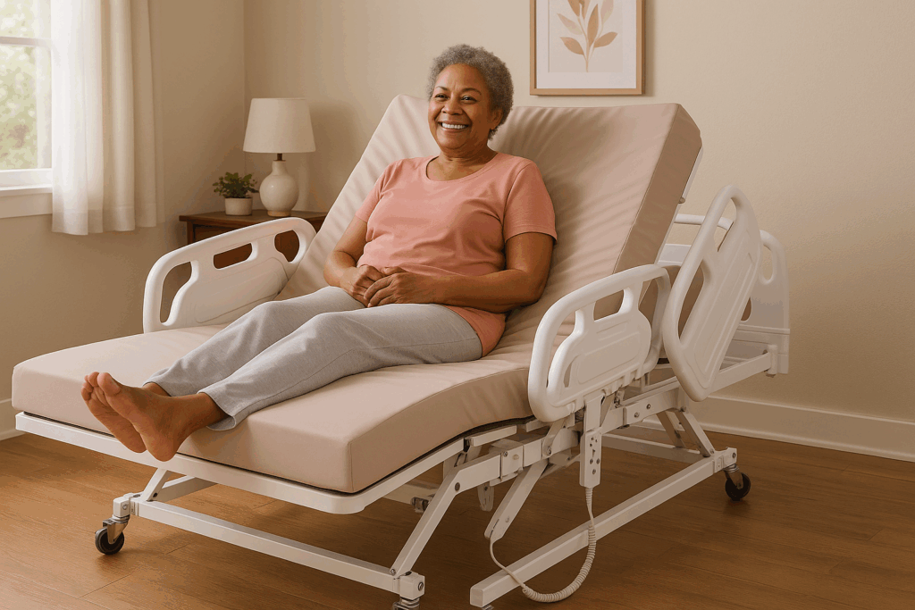 cama poltrona 4 movimentos cf care.