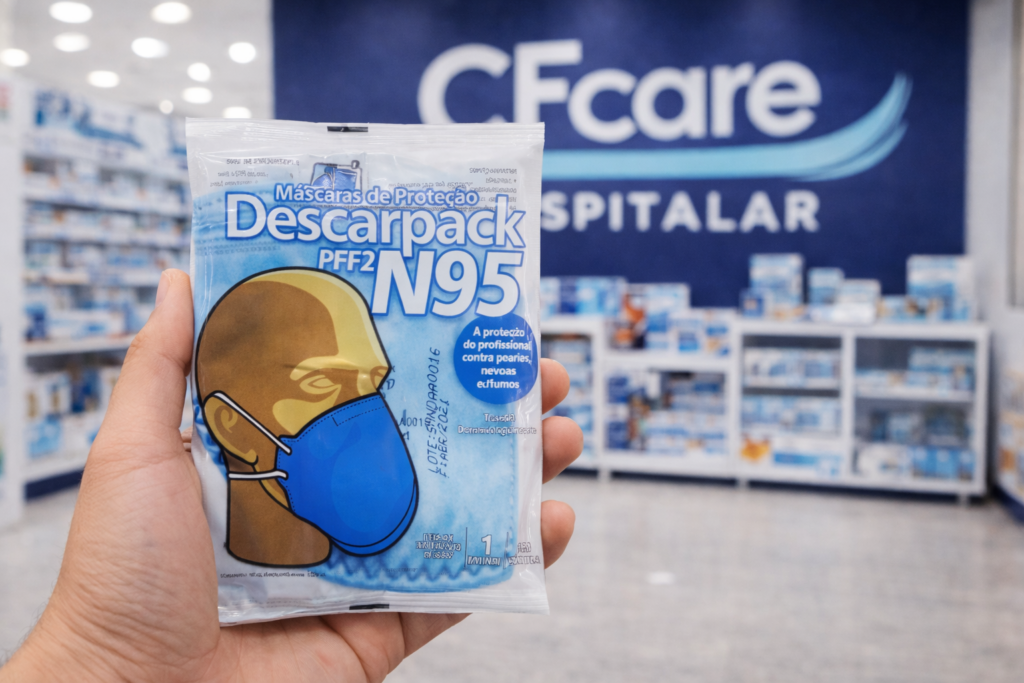 Máscara N95 PFF2 Sem Válvula - Descarpack